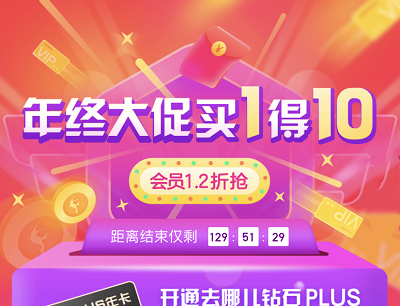 超级VIP联合卡买1的10（168购买去哪儿钻石PLUS送10种权益）